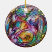 影の庭 – 失ったバタフライ植物 セラミックオーナメント (裏面)