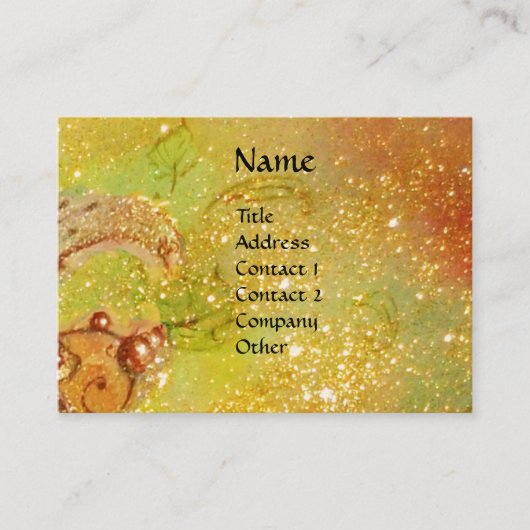 影の庭 – 失ったヘビとイグアナ 名刺 (正面)