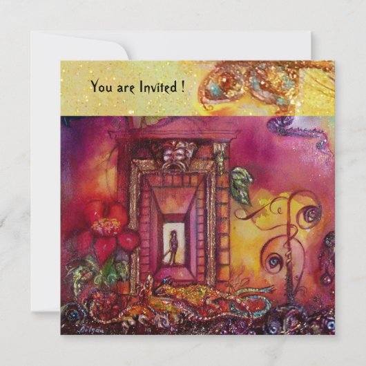 影の庭 – 失ったヘビとイグアナ 招待状 (正面)