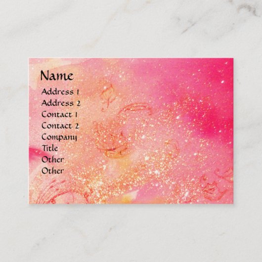 影の庭 – 失った妖精と蝶 名刺 (正面)