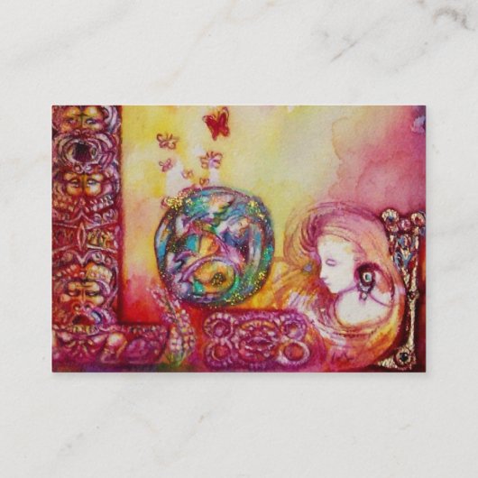 影の庭 – 失った妖精と蝶 名刺 (裏面)