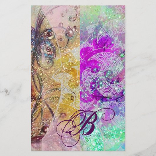 影の庭/失った魔法蝶の植物 便箋 (正面)