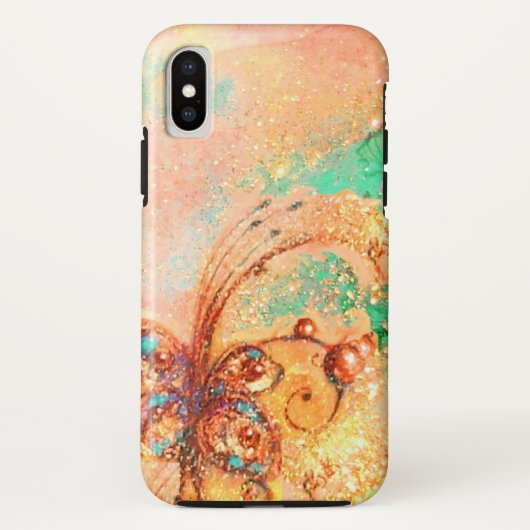 影の庭 – 失った魔法蝶の植物 Case-Mate iPhoneケース (裏面)