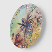 影の庭、失った魔法蝶 ラージ壁時計 (傾斜)