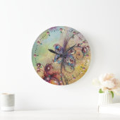影の庭、失った魔法蝶 ラージ壁時計 (ホーム)