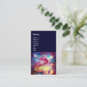 影の庭/失った魔法階段ピンク赤 名刺 (スタンド正面)