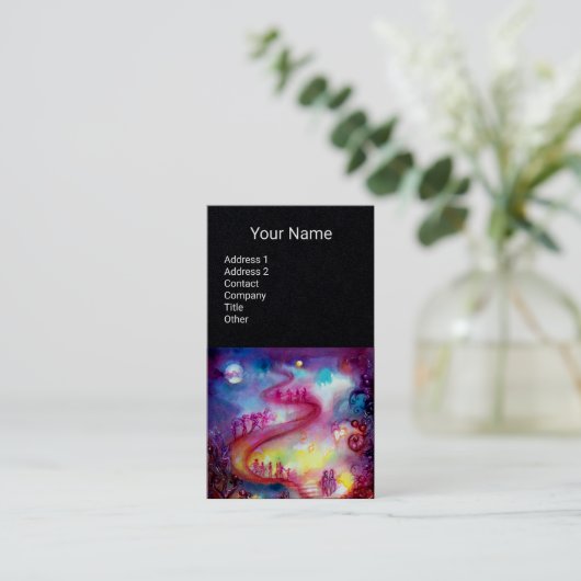 影の庭、失った魔法階段赤い黒 名刺 (スタンド正面)