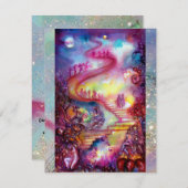 影の庭、神秘的な失った階段 招待状 (正面/裏面)