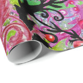 影の庭、紫失ったの魔法の果実 ラッピングペーパー (ロールコーナー)