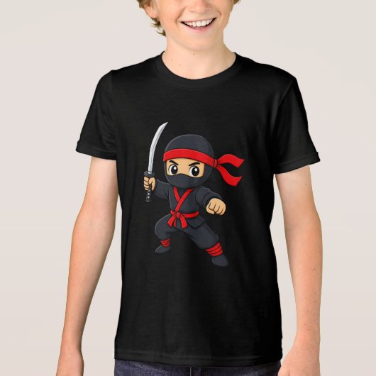 🥷 影の忍者戦士Tシャツ トライブレンドＴシャツ (正面)
