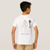 影の怒り デュアルサイド忍者パワー Tシャツ (裏面フル)