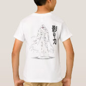 影の怒り デュアルサイド忍者パワー Tシャツ (裏面)