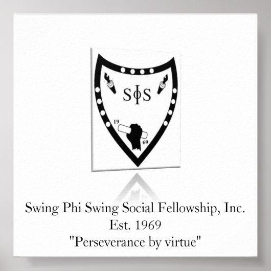 影の揺れシールドポスター ポスター (正面)