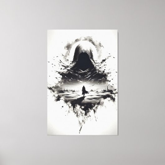 影の放浪キャンバスの印刷 キャンバスプリント (正面)