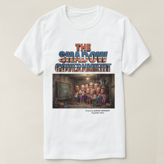 影の政府 Tシャツ (デザイン正面)