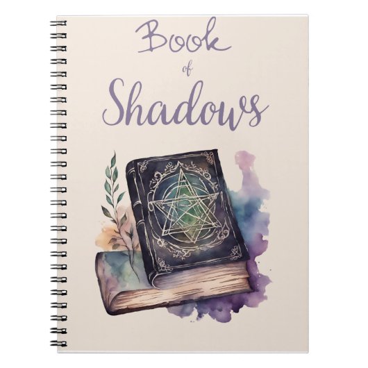 影の本。スペル用 ノートブック (正面)