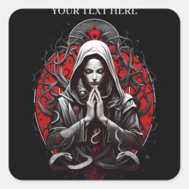 影の森のヘビの女司祭 スクエアシール
