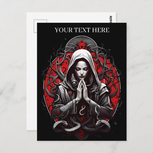 影の森のヘビの女司祭 ポストカード (正面/裏面)
