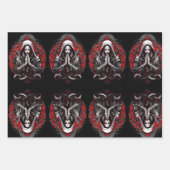 影の森のヘビの女司祭 ラッピングペーパーシート (正面3)