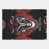 影の森のヘビの女司祭 ラッピングペーパーシート (正面)