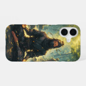 影の武士の禅 iPhone 16ケース (裏面横)