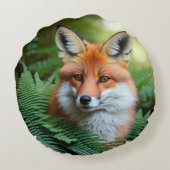 「影の狐：スライ」 ラウンドクッション (裏面)