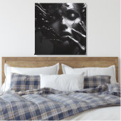 影の神秘的な：光と闇の踊り キャンバスプリント (インサイチュ (寝室))