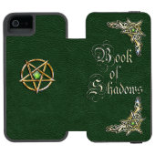 影の緑の本 INCIPIO iPhoneウォレットケース (フォリオオープン)