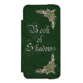 影の緑の本 INCIPIO iPhoneウォレットケース (フォリオ 正面)