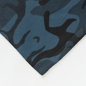 影の迷彩柄 フリースブランケット (角)