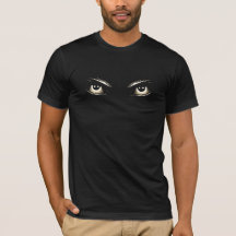影の鋭い視線Tシャツ