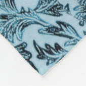 影の青葉 フリースブランケット (角)