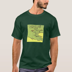 影を追う感情的な脱出の孤独な旅 Tシャツ