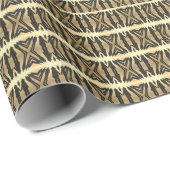 影サイケデリックの人の金ゴールド ラッピングペーパー (ロールコーナー)