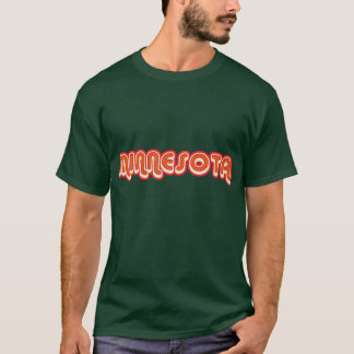 影付きのレトロな70年代のビンテージ・ミネソタデザイン Tシャツ