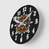 影付け ラウンド壁時計 (傾斜)