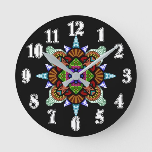 影付け ラウンド壁時計 (正面)