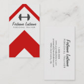 影響が大きいパーソナルトレーナー及びフィットネス 名刺 (正面/裏面)