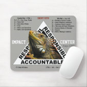 影響のショートカットが付いている中心のマウスパッド マウスパッド (マウス)