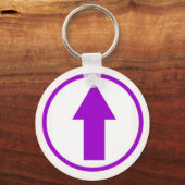 影響の上 – 紫 キーホルダー (正面)