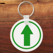 影響の上 – 緑 キーホルダー (正面)