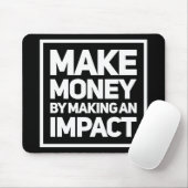 影響の黒のマウスパッドの作成によってお金をもうけて下さい マウスパッド (マウス)