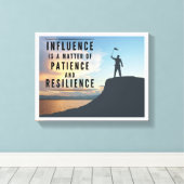 影響は忍耐と強靭性の問題である キャンバスプリント (インサイチュ (ウッドフロア))