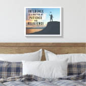 影響は忍耐と強靭性の問題である キャンバスプリント (インサイチュ (寝室))