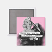 影響を受けて申し訳なく思う マグネット (正面/裏面)