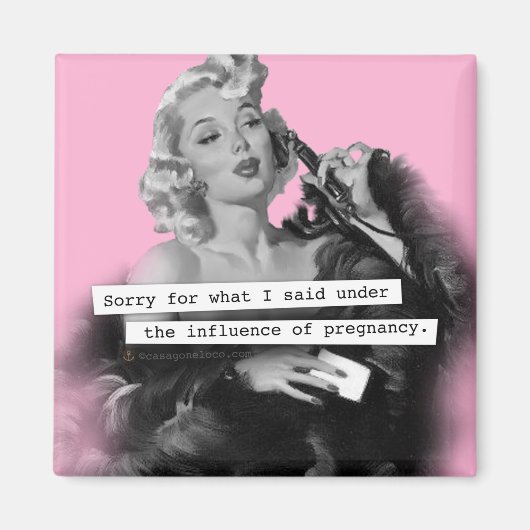 影響を受けて申し訳なく思う マグネット (正面)