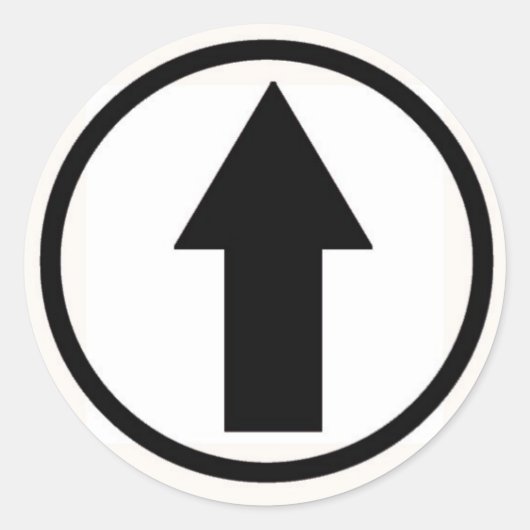 影響を受ける – 黒 ラウンドシール (正面)