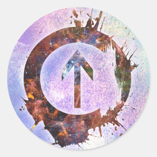 影響力を超えて ラウンドシール (正面)