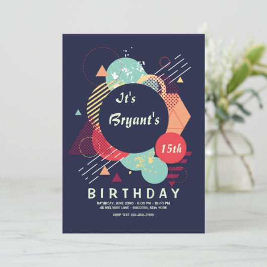 影響招待状 招待状 (スタンド正面)