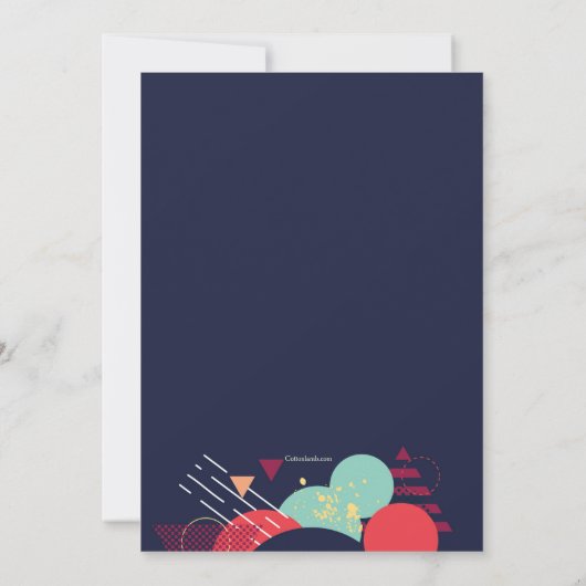 影響招待状 招待状 (裏面)